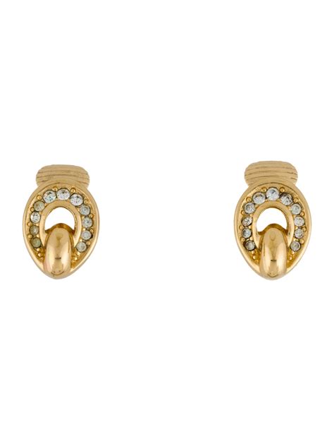 dior earclip|dior earrings.